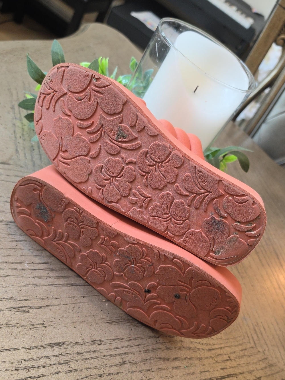 Platform Slide Sandals Roxy Size 7 - Picture 8 of 10